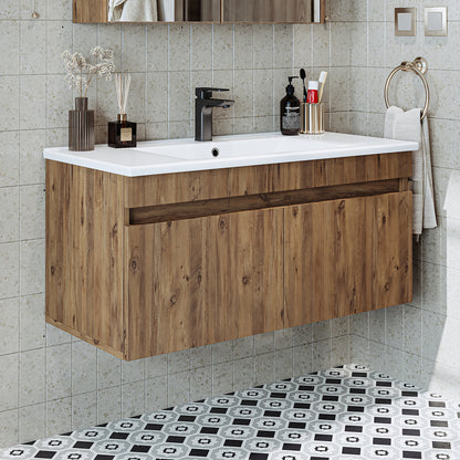 lavabo, ensemble de meubles de salle de bain, lavabo avec meuble bas, meubles de salle de bain, armoire haute, armoire, éclairage, meubles de salle de bain, meuble sous lavabo, armoire à miroir, miroir, large, salle de bain, invités, suspendue, armoire de salle de bain, blanc, furniture