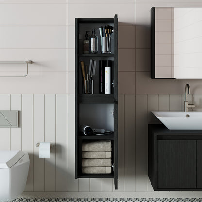 Roomart, Bathroom furniture, tall cabinet, 35 cm wide, bathroom shelf, in 5 colors - bathroom cabinet, washbasin, bathroom furniture, bathroom cabinet, bathroom, with, vanity unit, bathroom furniture, set, washbasin, furniture, bathroom, bathroom, bathroom cabinets, narrow, narrow