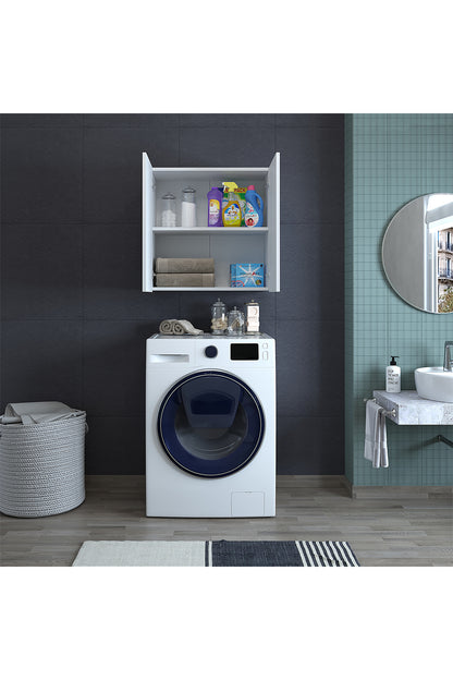 Roomart, bathroom washing machine cabinet Atlantic, washing machine superstructure, bathroom shelf, WHT: 70 x 191 x 70 cm, in white - bathroom cabinet, washbasin, bathroom furniture, bathroom cabinet, bathroom, with, vanity unit, bathroom furniture, set, washbasin, furniture, bathroom