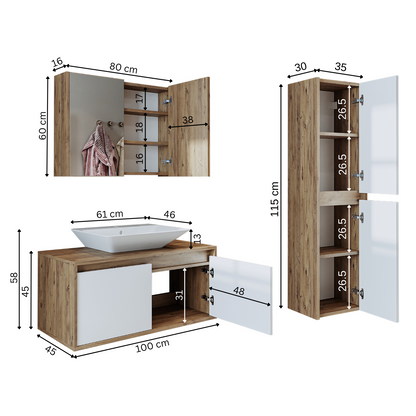 washbasin 35 cm deep with base cabinet, bathroom cabinet set, bodega, bathroom furniture set for small bathrooms, washbasin with base cabinet 120cm, washbasin 100cm with base cabinet, complete programs for bathrooms, washbasin base cabinet 60 cm wide, tall cabinet 30cm wide, bathroom tall cabinet, bathroom furniture sale, hanging washbasin cabinet, guest toilet furniture set, guest toilet washbasin cabinet, standing washbasin with vanity unit, black washbasin cabinet