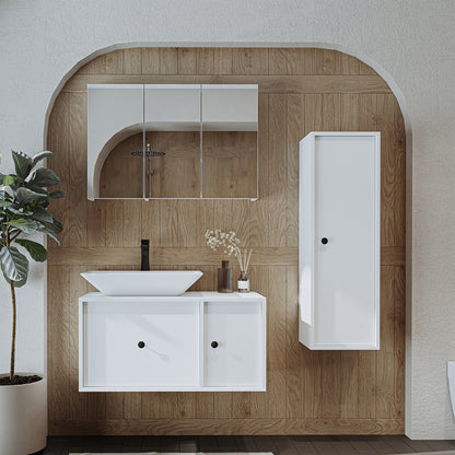 Roomart Set di mobili da bagno GUSTO-ATL 90 cm - mobile da bagno, lavabo, mobili da bagno, mobile da bagno, bagno, con, mobiletto, mobili da bagno, set, lavabo, mobili, mobili da bagno, bagno, armadietti da bagno