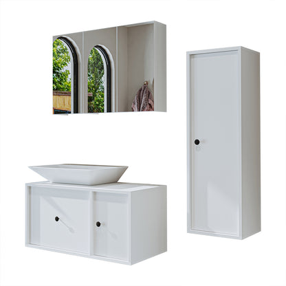 Roomart Set di mobili da bagno GUSTO-ATL 90 cm - mobile da bagno, lavabo, mobili da bagno, mobile da bagno, bagno, con, mobiletto, mobili da bagno, set, lavabo, mobili, mobili da bagno, bagno, armadietti da bagno