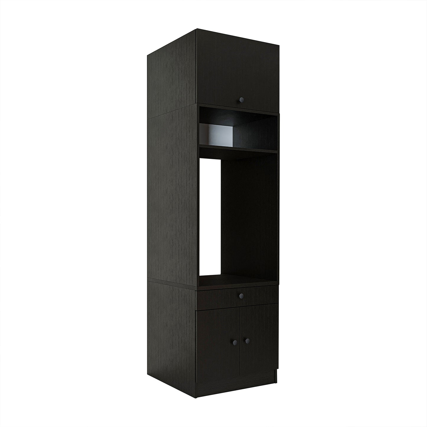 Roomart Armoire pour machine à laver avec étagère coulissante - Blanc - Chêne - Chêne noir - armoire pour machine à laver, étagère pour machine à laver, tour de lavage, armoire, blanc, machines à laver, meuble bas, machine à laver, sèche-linge, armoire ménagère, armoires, armoire de salle de bain, armoire haute