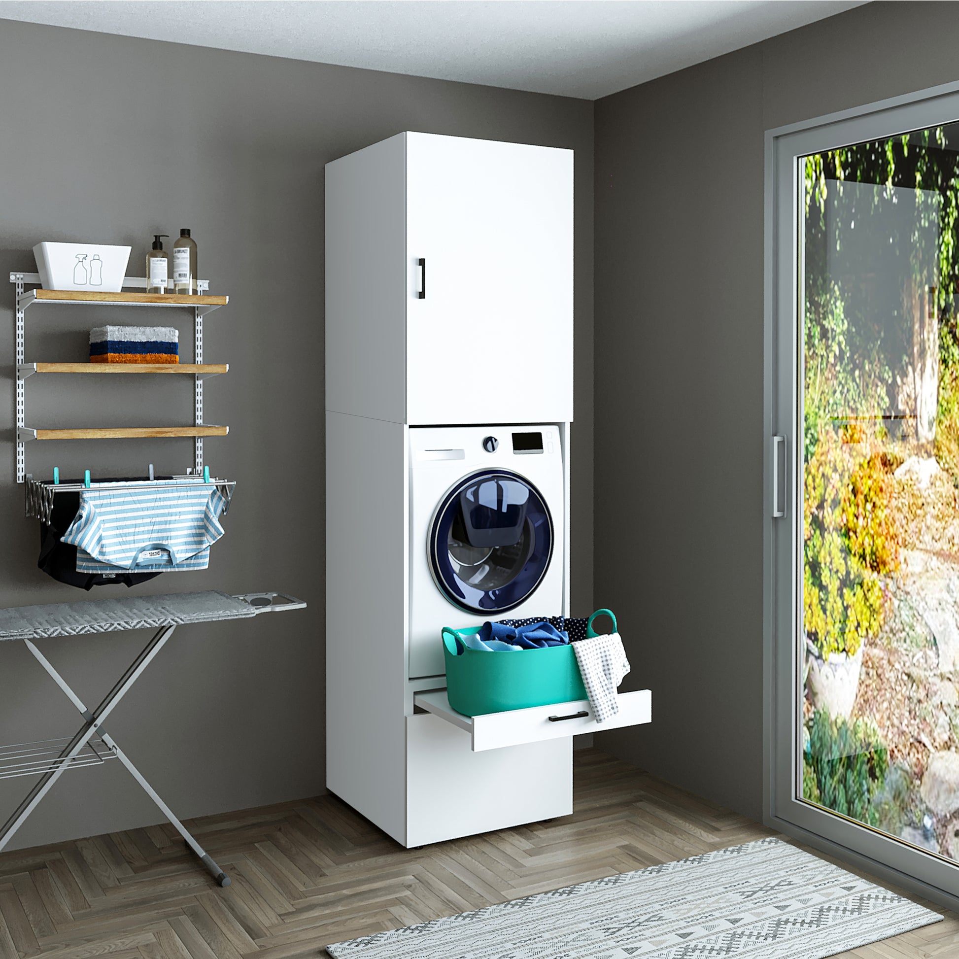 Waschmaschinenschrank – Farben Überbauschrank in 3 Verfügbar Roomart