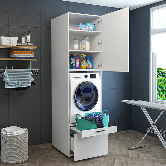 Meuble de machine à laver avec fixation de meuble - HWD